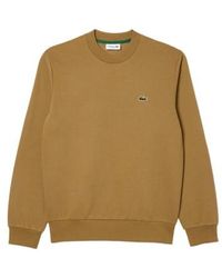 Lacoste - Crew Sweat Sh9608 Cookie Small - Lyst