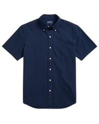 Ralph Lauren - Swear Short Sleeve Sports Shirt M Navy - Lyst
