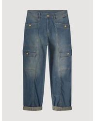 Summum - Rayas impresas jeans carga - Lyst