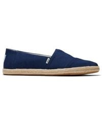 TOMS - Mens recycled cotton rope espadrille - Lyst