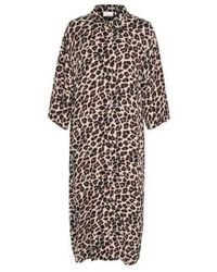 Kaffe - Kamarta Shirt Dress Leopard Print 40 - Lyst