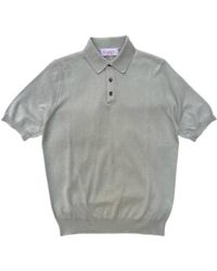 Fresh - Polo en tricot en coton en crêpe supplémentaire dans le sage - Lyst