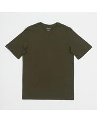 Jack & Jones - Camiseta lgada básica algodón orgánico en la noche oliva - Lyst