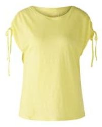 Ouí - Camiseta lino amarillo - Lyst