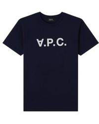 A.P.C. - Apc Dark Blue Vpc T Shirt - Lyst