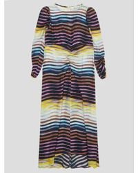 Munthe - Multi Stripe Downy Dress Uk 4 - Lyst