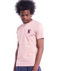 Olow - - t-shirt rose pastel brodé - m - Lyst