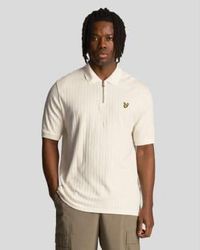 Lyle & Scott - Chalk Textured Stripe Polo Shirt - Lyst