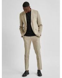 SELECTED - Sand Linen Costume Pants 54 - Lyst