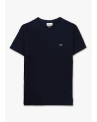 Lacoste - Herren pima cotton jersey t-shirt in der dunklen marine - Lyst