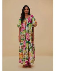 FARM Rio - Painted Flowers Maxi Dress - Lyst