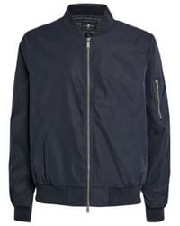 7 For All Mankind - Navy Bomber Tech Series Jacket L - Lyst