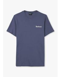 Barbour - Mens Hindle Graphic T Shirt In Oceana - Lyst