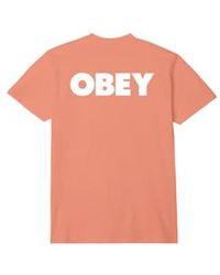 Obey - T-Shirt mutig gehorchen 2 Uomo Citrus - Lyst