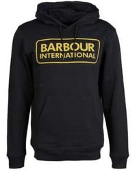 Barbour - International pop over hoodie schwarz - Lyst