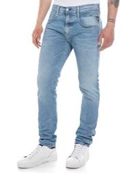 Replay - Hyperflex Re Used Anbass Slim Tapered Jeans Original Bleach - Lyst