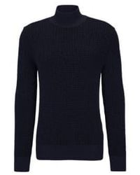 BOSS - Maurelio Dark Mock Neck Sweater - Lyst