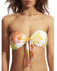 Seafolly - Palm Springs Twist Tie Bandeau Bikini 14 - Lyst
