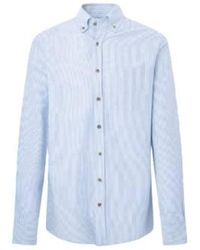 Hackett - Brushed Oxford Stripe Shirt M - Lyst