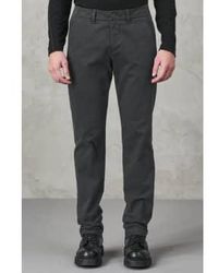 Transit - Cotton Stretch Regular Fit Chinos Charcoal - Lyst