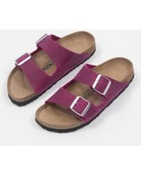 Birkenstock - Womens Arizona Oiled Leather Sandals In - Lyst
