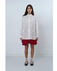 Stella Nova - Delicate Embroidered Cotton Shirt 34 - Lyst