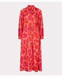 EsQualo - Long Dress Fancy Print - Lyst