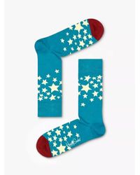 Happy Socks Blaue Sterne Socken