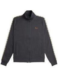 Fred Perry - Contrast Tape Track Anchor Black - Lyst