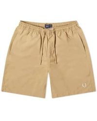 Fred Perry - Classic Swin Shorts Warm Stone S - Lyst