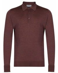 John Smedley Dorset Shirt Copper - Purple