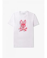 Psycho Bunny - T-shirt graphique à pois chicago hd en blanc - Lyst