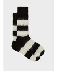 Paul Smith - And White Mohair-blend Socks Onesize - Lyst