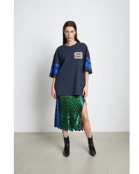 Stella Nova - Camiseta azul marino sabana - Lyst