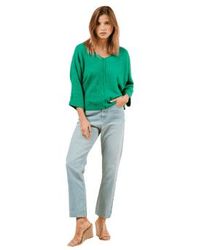 Grace & Mila - Grace And Mila Mael V Neck Top In - Lyst