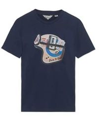 Ben Sherman Camo T -shirt in Blue for Men | Lyst