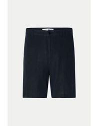 SELECTED - Sky captain normale mads leinen shorts - Lyst