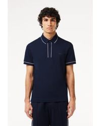 Lacoste - Mens Smart Paris Stretch Cotton Contrast Trim Polo Shirt - Lyst