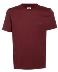 C.P. Company - Cp Company Jersey Logo Patch Tee Port - Lyst