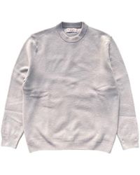 Fresh - Crew Neck Sweater Mastice White M - Lyst