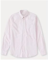 Closed - Chemise Button Down Popeline Coton Rose Raye - Lyst