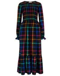 Sugarhill - Penny Midi Shirred Dress Uk 8 - Lyst