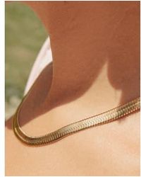 Nordic Muse - Thick Snake Chain Necklace 18K Tarnish Free Waterproof - Lyst