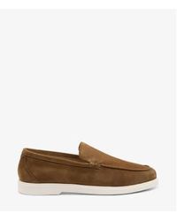 Loake - Chestnut Tuscany Suede Loafers - Lyst