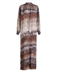 Rabens Saloner - Charcoal Combo Lizzy Arizona Shirt Dress Xsmall - Lyst