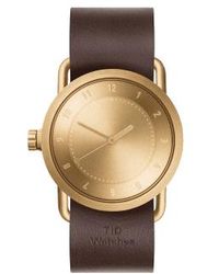 TID - No.1 36mm And Walnut Leather Wristband Watch - Lyst