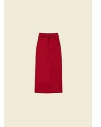 House Of Sunny - Low Rider Wrap Skirt Campari 6 - Lyst