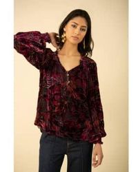 Hale Bob - Devore Detail Blouse Size: L, Col: S - Lyst