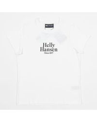 Helly Hansen - Camiseta gráfica núcleo en blanco - Lyst