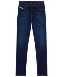 DIESEL - D Finitive 09f89 Tapered Fit Jeans Dark 30/30 - Lyst